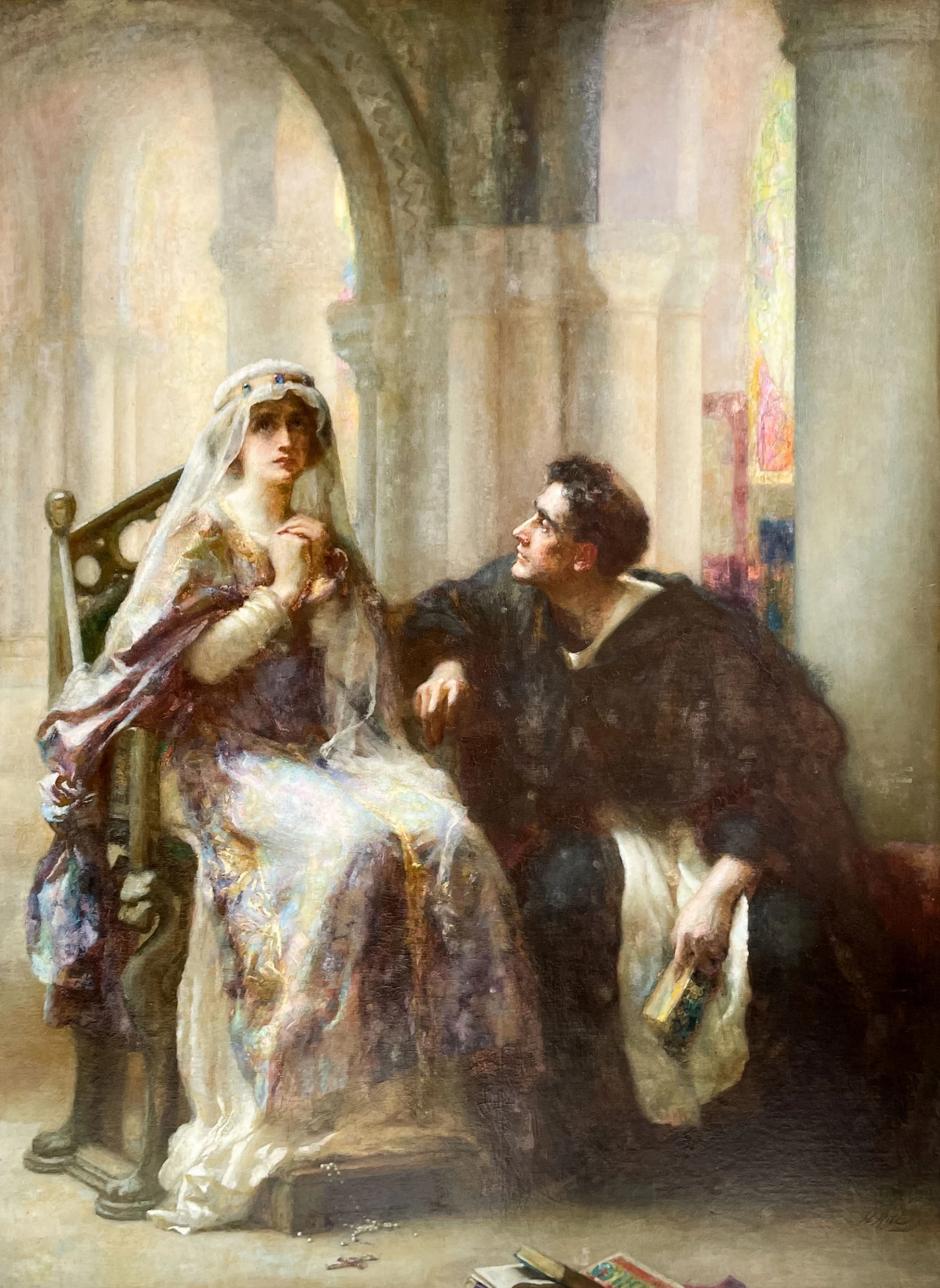 Henrietta Rae - Ellen Terry e Henry Irving in Abelardo ed Eloisa, fede perduta